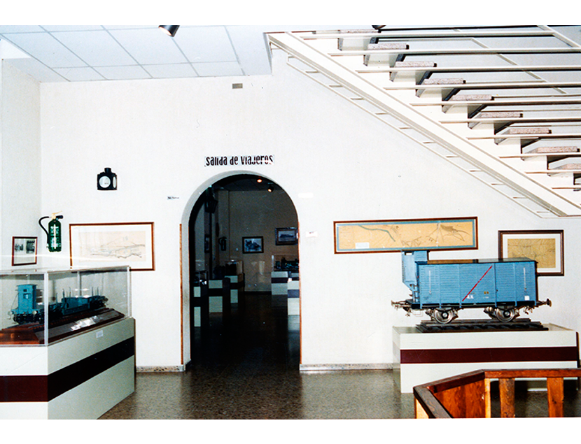 Primeras salas de exposici�n del Museo del Ferrocarril de Madrid