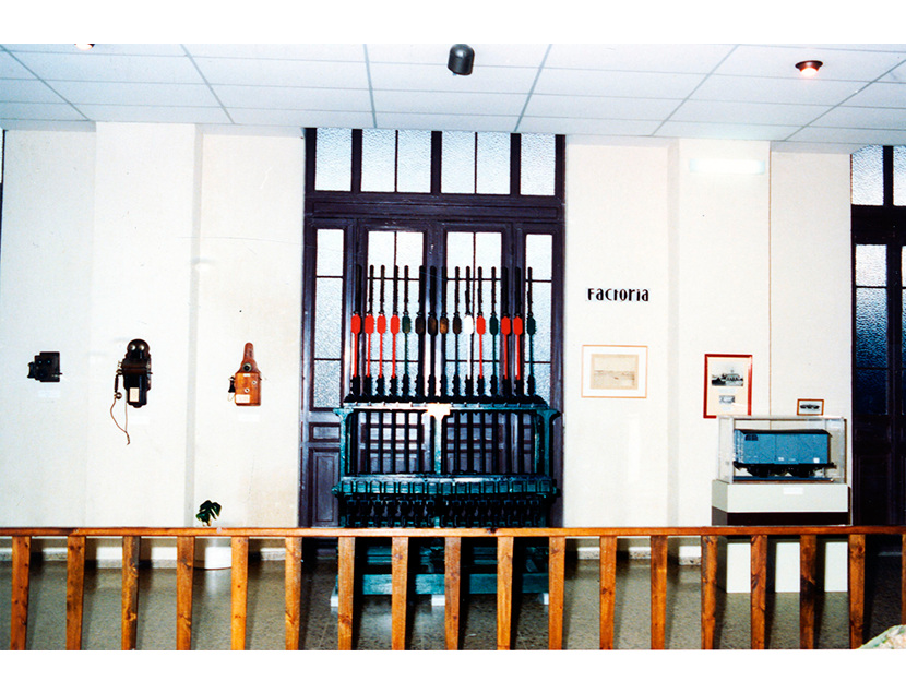 Primeras salas de exposici�n del Museo del Ferrocarril de Madrid