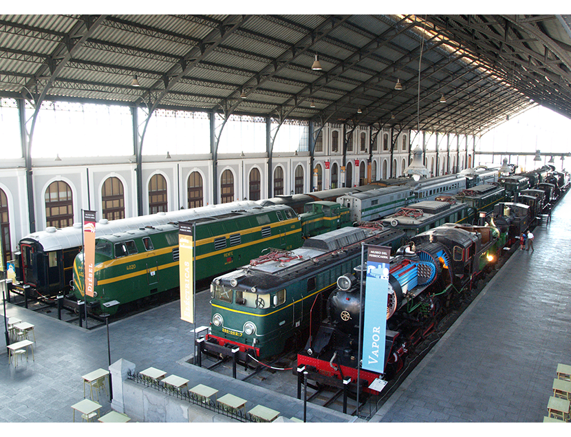 Vista de la nueva Sala de Tracci�n del Museo del Ferrocarril de Madrid
