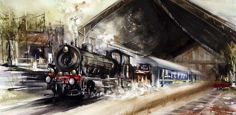 Lusitania Expreso. Estaci�n de Delicias, a�os 50