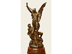 Conjunto escult�rico �Le G�nie du Progr�s�. �mile L. Picault (bronce, 1899) Medidas: 90 x 48 x 36 cm. Donaci�n: Mme. Dreyfuss - Pieza IG: 03416