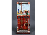 Collage ferroviario. Jes�s de Castro Crespo (diversos materiales, 2012) Medidas: 58 x 25 x 16 cm. Donaci�n: el autor - Pieza IG: 05995