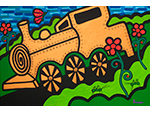 El tren de las flores. Alejandro Correa (Acrílico sobre lienzo, 2006) Medidas: 80 x 120 cm. Donación: el autor - Pieza IG: 05519 El tren de las flores. Alejandro Correa (Acrílico sobre lienzo, 2006) Medidas: 80 x 120 cm. Donación: el autor - Pieza IG: 05519