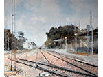 Estación de Salou. Fernando de Marta Sebastián (Óleo sobre lienzo, ca. 2010) Medidas: 46 x 55 cm. Donación: el autor - Pieza IG: 07177 Estación de Salou. Fernando de Marta Sebastián (Óleo sobre lienzo, ca. 2010) Medidas: 46 x 55 cm. Donación: el autor - Pieza IG: 07177