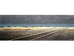 Paisaje con vías. Juan José Vicente (Acrílico sobre tela, 2006) Medidas: 42 x 122 cm. Donación: el autor - Pieza IG: 05526 Paisaje con vías. Juan José Vicente (Acrílico sobre tela, 2006) Medidas: 42 x 122 cm. Donación: el autor - Pieza IG: 05526