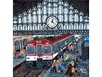El Tren de las 4. Elena Blanco (Acr�lico sobre lienzo, 2006) Medidas: 30 x 30 cm. Donaci�n: la autora - Pieza IG: 05562