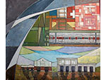 Alegor�a del Talgo. Emilio Jorr�n Garc�a (�leo sobre lienzo, 1972) Medidas: 46 x 55 cm. Donaci�n: el autor - Pieza IG: 01106