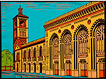 Toledo. Nicol�s Gless (serigraf�a sobre papel, d�cada 1980). Medidas: 62 x 82 cm. Pieza IG: 07275