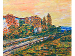 El tren. Pilar Fernández “Pifer” (Óleo sobre lienzo, 1980). Medidas: 53 x 64 cm. Donación: la autora - Pieza IG: 06344 El tren. Pilar Fernández “Pifer” (Óleo sobre lienzo, 1980). Medidas: 53 x 64 cm. Donación: la autora - Pieza IG: 06344