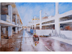 Línea de la obra de Sagrera. Carlos Sarrate (Acuarela sobre papel, 2023). Medidas: 50 x 70 cm - Donación: el autor - Pieza IG: 08135 Línea de la obra de Sagrera. Carlos Sarrate (Acuarela sobre papel, 2023). Medidas: 50 x 70 cm - Donación: el autor - Pieza IG: 08135