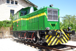 Locomotora de maniobras 10321 (303-021-0) (Maquinista Terrestre y Mar�tima, Sulzer, Brown Boveri, Espa�a-Suiza, 1960) Cesi�n: Ayuntamiento de Aranda de Duero - Pieza IG: 03691