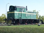 Locomotora de maniobras 12301 (303-201-8) (Maquinista Terrestre y Mar�tima, Babcock & Wilcox, Espa�a, 1965) Cesi�n: Ayuntamiento de Alcobendas, Madrid - Pieza IG: 02821