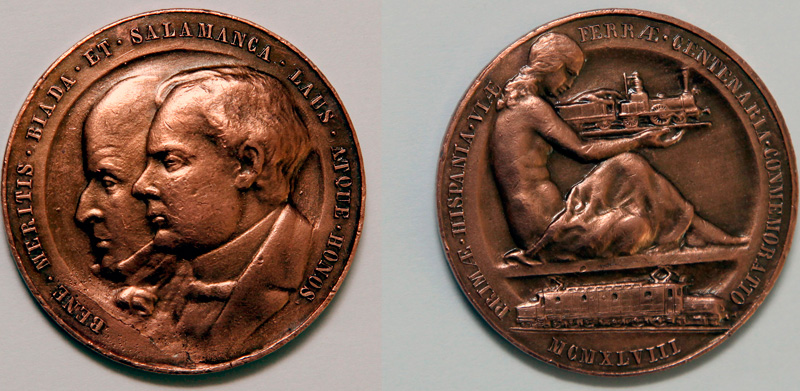 Centenario del primer ferrocarril espa�ol, 1848-1948
