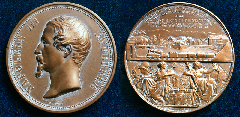 Ferrocarril de Paris a Espa�a, 1855