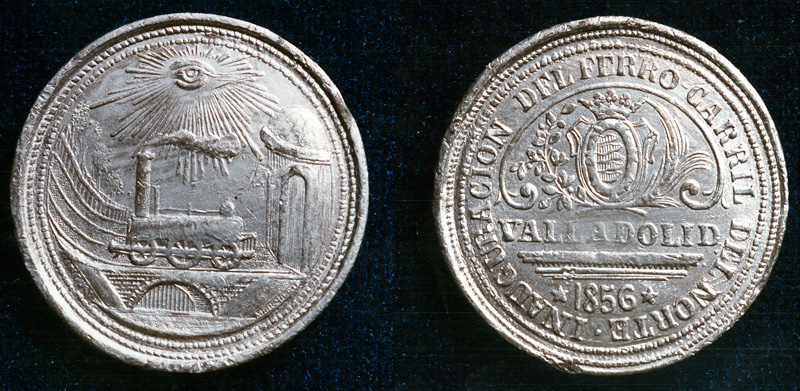 Inauguraci�n del Ferro-carril del Norte a Valladolid, 1856