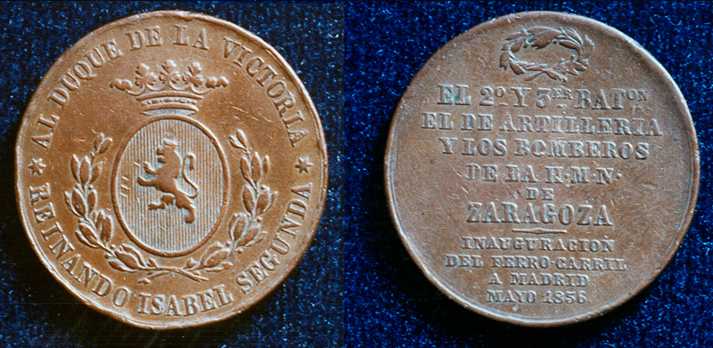 Inauguraci�n del Ferrocarril Madrid-Zaragoza, 1856