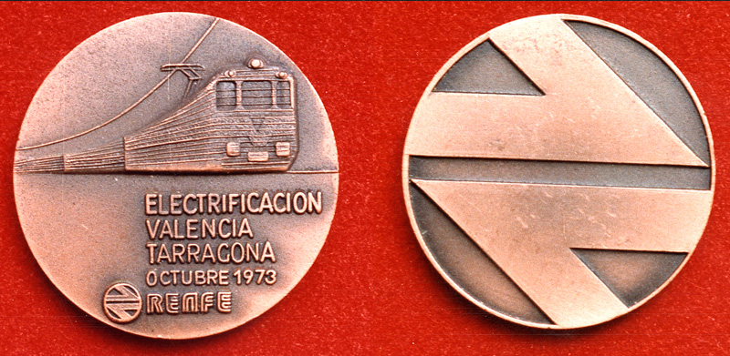 Electrificaci�n Valencia-Tarragona, octubre 1973