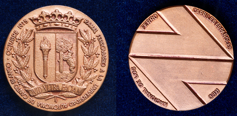 Inauguraci�n del ramal ferroviario a la Universidad Aut�noma de Madrid, octubre de 1975