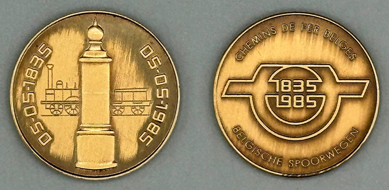 150 Aniversario de los Ferrocarriles de B�lgica, 1835-1985