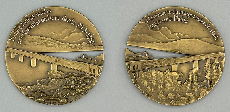 Primer centenario de la inauguraci�n del puente ferroviario sobre el r�o Mi�o, 23-03-1886