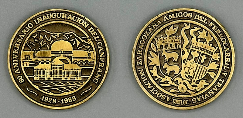 60.� Aniversario de la inauguraci�n del Canfranc, 1928-1988