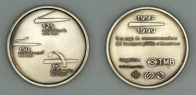 Conmemoraci�n del transporte p�blico en Barcelona, 1999