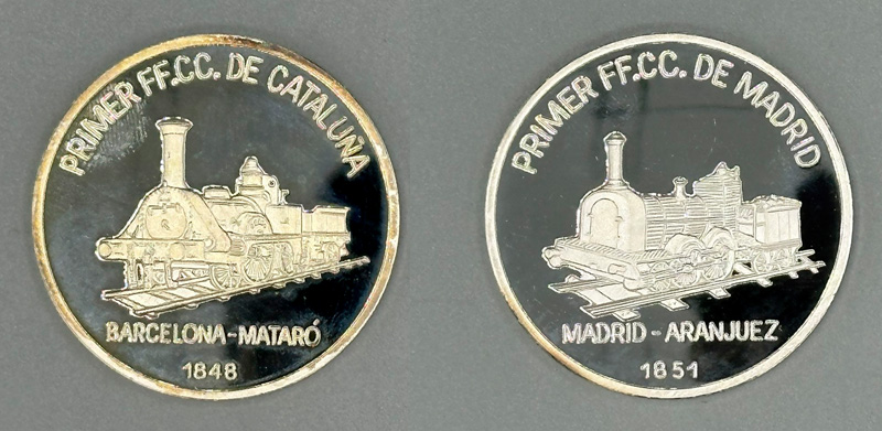 Conmemoraci�n del primer ferrocarril en Catalu�a y en Madrid, 2001