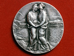 Medalla conmemorativa de la inauguraci�n del Ferrocarril de Canfranc, 1882-1928 (Pedro Faci Abad, Zaragoza, 1928) - Pieza IG: 00779