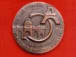 Medalla conmemorativa del primer enlace ferroviario Espa�a-Francia, 12 de noviembre de 1968 (Manolo Prieto, Madrid, 1968) - Pieza IG: 00789
