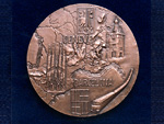 Medalla conmemorativa de la primera relaci�n directa del ferrocarril de Barcelona a Ginebra, 1 de junio de 1969 (Ph. Roch, 1969) - Pieza IG: 00791