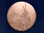 Medalla conmemorativa del cincuentenario de la UIC, 1922-1972 (Georges Mathieu, Par�s, 1972) - Donaci�n: Sr. R�d�nyi - Pieza IG: 00796