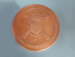 Medalla conmemorativa del Centenario de la creaci�n de las unidades de ferrocarriles, 1884-1984 (Rafael Le�n Molina, C�rdoba, 1984) - Pieza IG: 00814)