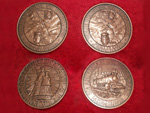 Medallas conmemorativas del 50 aniversario del ferrocarril La Pobla de Segur, 13 de noviembre de 2001 (An�nimo, 2001) - Pieza IG: 07000