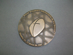 Medalla conmemorativa del primer encuentro internacional de V�a M�trica, Espa�a del 24-31 de marzo de 2007 (An�nimo, 2007). Donaci�n: Milagros Benito M�ndez - Pieza IG: 06092