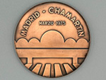 Medalla conmemorativa de la terminaci�n de la estaci�n de Chamart�n en marzo de 1975 (An�nimo, Espa�a, 1975) - Pieza IG: 00801