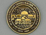 Medalla conmemorativa del 60.� Aniversario de la inauguraci�n del Canfranc 1928-1988 (An�nimo, Espa�a, 1988) - Pieza IG: 05974