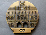 Medalla-trofeo conmemorativa del centenario de la estaci�n de la estaci�n portuguesa de Rossio, 1890-1990 (Grabador: Vasco Nuno. Dise�ador: Jos� de Santa B�rbara, Portugal, 1990) - Pieza IG: 06167