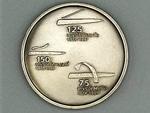 Medalla conmemorativa del transporte p�blico en Barcelona. Tranv�a (1872-1997), Ferrocarril (1848-1948), Metro (1924-1999) (An�nimo, Espa�a, 1999) - Pieza IG: 05982