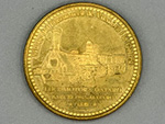 Dos monedas souvenir de la 'Colecci�n Espa�a' de la Inauguraci�n del primer ferrocarril espa�ol Barcelona-Matar� 1848 y Madrid-Aranjuez 1851 (F�brica Nacional de Moneda y Timbre, Madrid, 2007) - Donaci�n: Jos� Luis Maestro Mart�nez - Pieza IG: 06233