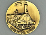 Medalla conmemorativa del 175 aniversario del tren Barcelona-Matar� (Insignies Pujol, Barcelona, 2023) - Donaci�n: C�rculo Hist�rico Miguel Biada / 123 Innovation Group, SL - Pieza IG: 08153