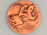 Medalla 'Caballos', premio a colaboradores de la Revista V�a Libre (Dise�ador: Fernando Somoza Soriano, FNMT-RCM), Espa�a, 1986) - Pieza IG: 08899
