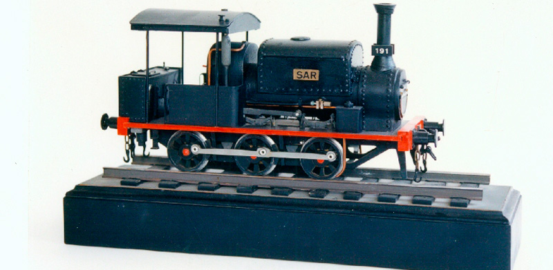 Modelo de locomotora de vapor tipo 030T 'Sar'