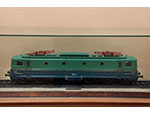 Modelo de la locomotora el�ctrica Alsthom n� 7601 (Construcciones y Auxiliar de Ferrocarriles, 1956). Escala: 1:20. Medidas: 20 x 120 x 15 cm. - Pieza IG: 00705
