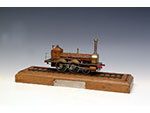 Modelo de la locomotora de vapor tipo 120, Soci�t� Sant L�onard del primer tren de Madrid-Aranjuez (Madrid, 1957). Escala: 1:28,5. Donaci�n: Asociaci�n de Amigos del Ferrocarril de Madrid - Pieza IG: 00711