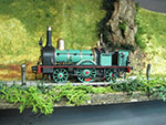 Modelo de locomotora de vapor 1 “Tardienta”. (Pabelia, Barcelona, 2012). Escala: H0. Medidas: 5 x 9,5 x 3,2 cm. Fabricaci�n y donaci�n: Juan Pablo L�pez-Unzueta Mar� - Pieza IG: 05928
