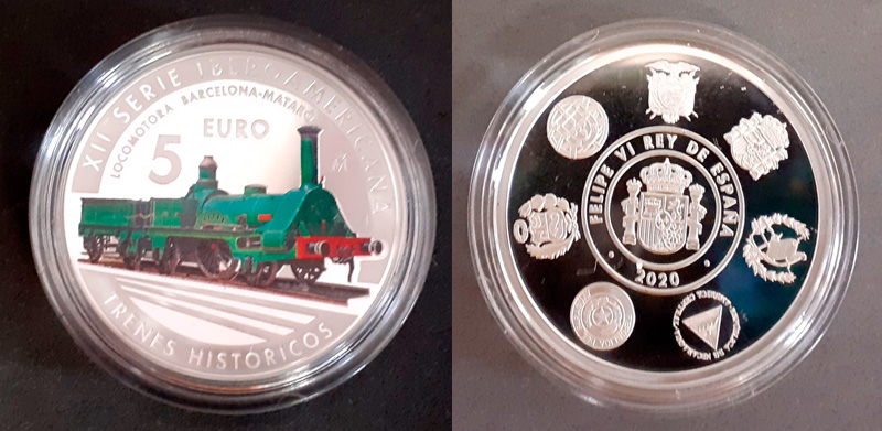 Moneda `Locomotora Matar� de la colecci�n 