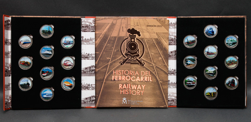 Colecci�n de monedas �Historia del Ferrocarril�, 2022