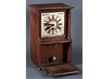Reloj de fichar o control horario (L. Giboury, Par�s, Fracia, finales s. XIX) - Pieza IG 01676