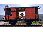 Vag�n con garita PJ-1221 (Compa��a Auxiliar de Ferrocarriles -CAF-, Espa�a, 1945) Cesi�n: Museo do Ferrocarril de Galicia, Muferga. Ubicado: Bodega Regina Viarum - Pieza IG: 03500