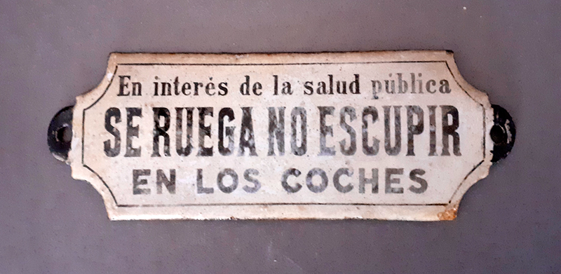 Placa informativa �No escupir�